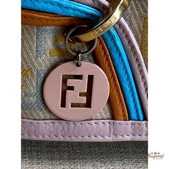 Authentic Fendi Multicolor Canvas Leather Zucchino Long Bifold Wallet - 8M0179 - Picture 2 of 16